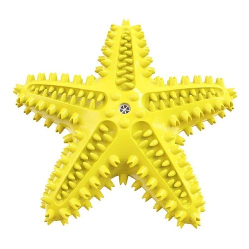 Dog Toys For Large Dogs Tooth Cleaning Chew Funny Interactive Training Starfish Toy Accessories Squeaky Toys TPR Toys